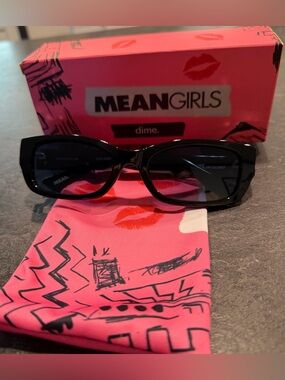 Mean Girls Black Rectangular Sunglasses New in Box